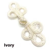 HKM-025491 Hand-Woven Retro Big Three-Leaf Eyed Button Accessories for Coats and Sweaters