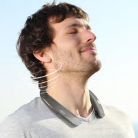 HKM-025555 Neck-Mounted Mini Wireless Bluetooth Headset with Stereo Sound and Call Function