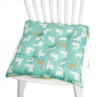 HKM-025619 Geometric Pattern Round Chair Cushion for Bay Windows, Cotton and Linen, 40x40 cm