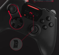 HKM-025683 Wireless USB Gamepad with Vibration for Computer and Game Consoles - White/Black