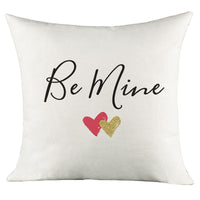 HKM-025875 Character Language Digital Print Linen Cushion Cover - 45x45cm