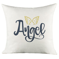 HKM-025875 Character Language Digital Print Linen Cushion Cover - 45x45cm