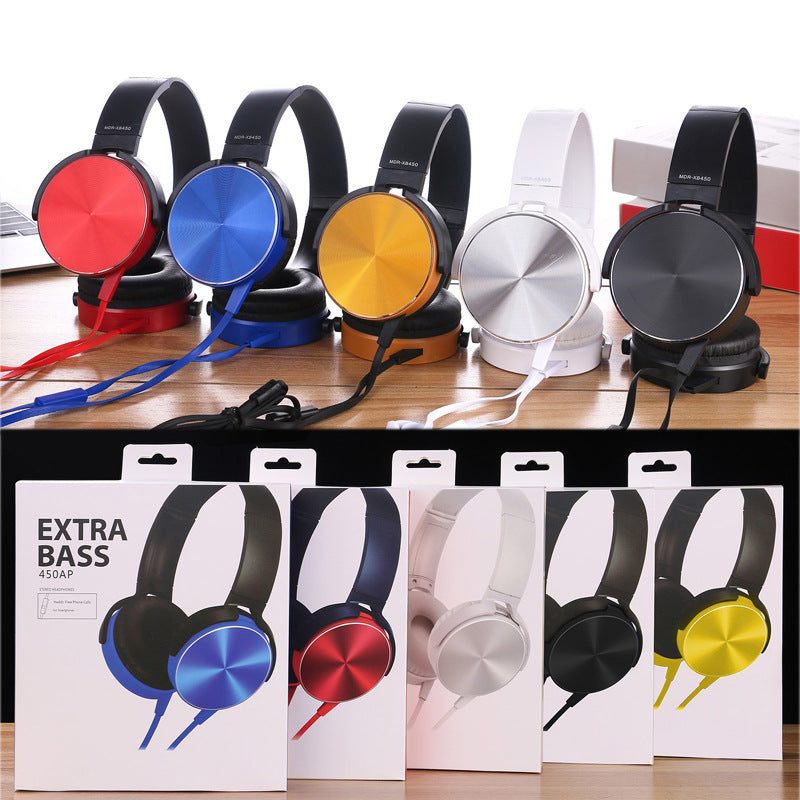 HKM-025875 Stereo Bass Headset with Noise Reduction and Built-in Microphone for Smartphones and Computers