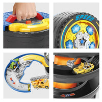 HKM-026067 Creative Parking Lot Toy Set with Diecast Cars and Light Music for Children