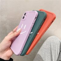 HKM-026067 Smiley Design TPU Phone Case for iPhone 12, 11, X, XS, XR, 8, 7 Series