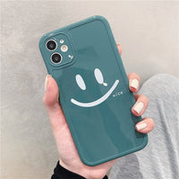 HKM-026067 Smiley Design TPU Phone Case for iPhone 12, 11, X, XS, XR, 8, 7 Series
