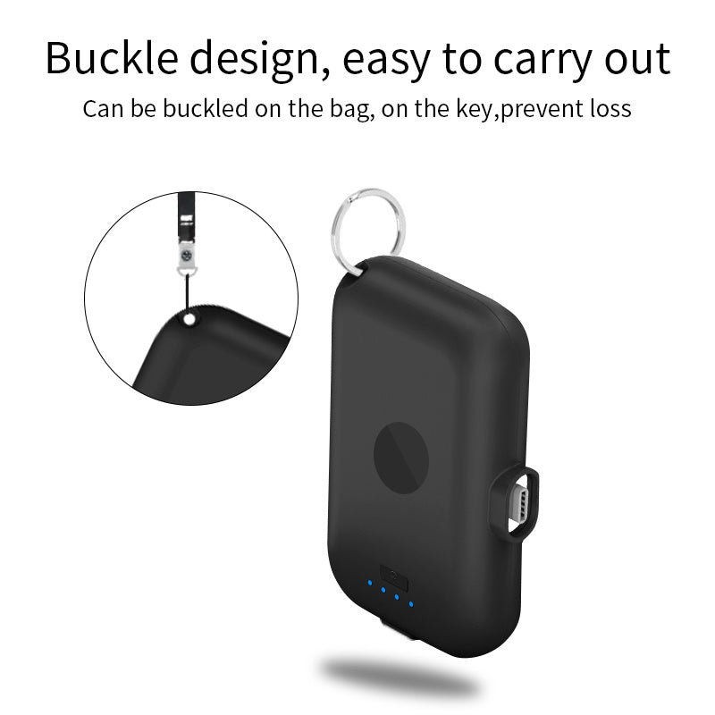 HKM-026195 Magnetic Charging Mini Capsule Power Bank with LED Flashlight - 8000mAh Capacity