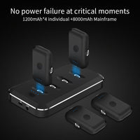 HKM-026195 Magnetic Charging Mini Capsule Power Bank with LED Flashlight - 8000mAh Capacity