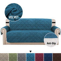 HKM-026195 Non-Slip Ultra-Soft Velvet Plush Sofa Cushion with Solid Backing for Living Room and Bedroom