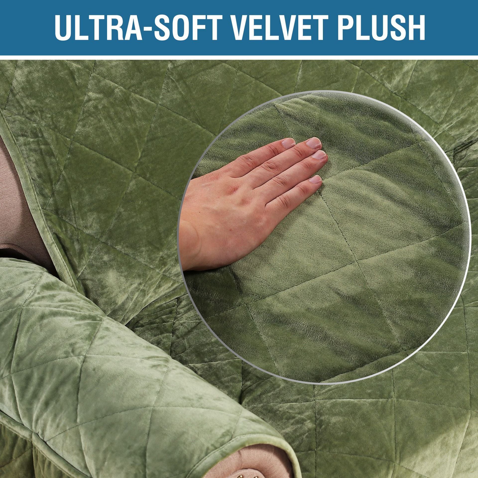 HKM-026195 Non-Slip Ultra-Soft Velvet Plush Sofa Cushion with Solid Backing for Living Room and Bedroom
