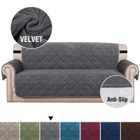 HKM-026195 Non-Slip Ultra-Soft Velvet Plush Sofa Cushion with Solid Backing for Living Room and Bedroom
