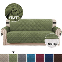 HKM-026195 Non-Slip Ultra-Soft Velvet Plush Sofa Cushion with Solid Backing for Living Room and Bedroom