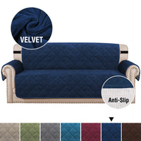 HKM-026195 Non-Slip Ultra-Soft Velvet Plush Sofa Cushion with Solid Backing for Living Room and Bedroom
