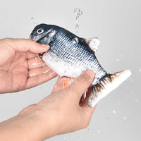 HKM-026259 Interactive Electric Cat Toy with Fish Tank Design, USB Rechargeable, Includes Catnip