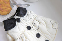 HKM-026387 Fleece-Lined Cotton Dog Jacket for Autumn & Winter in Apricot, Sizes 2XS to 3XL