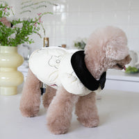 HKM-026387 Fleece-Lined Cotton Dog Jacket for Autumn & Winter in Apricot, Sizes 2XS to 3XL