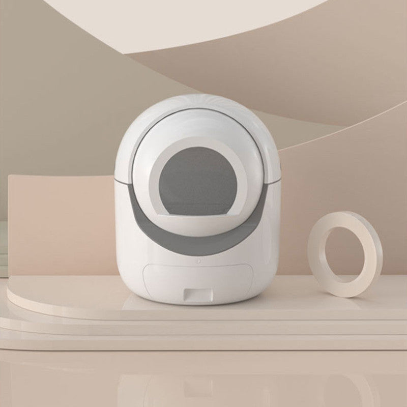 HKM-026643 Fully Automatic Enclosed Cat Litter Box with Quiet Operation and Intelligent Monitoring
