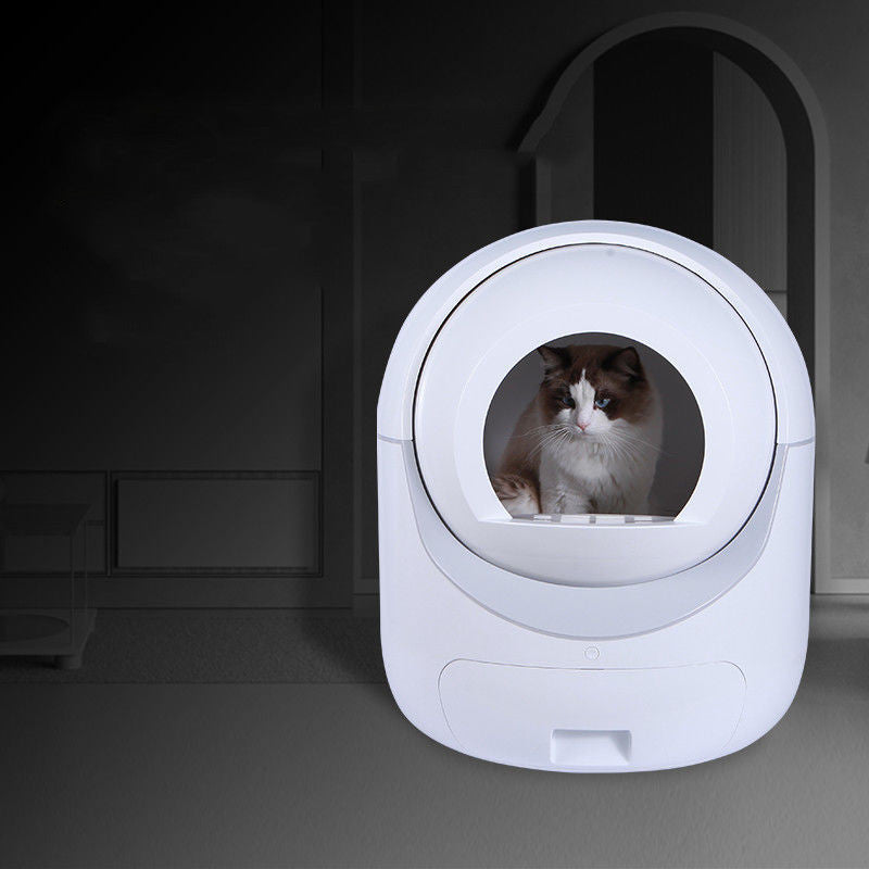 HKM-026643 Fully Automatic Enclosed Cat Litter Box with Quiet Operation and Intelligent Monitoring