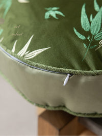 HKM-026771 Bamboo Leaf Gourd Pillow for Living Room, 35x50x7 cm, Plant and Flower Design
