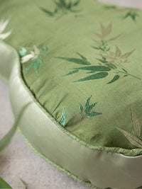 HKM-026771 Bamboo Leaf Gourd Pillow for Living Room, 35x50x7 cm, Plant and Flower Design