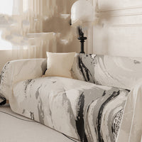 HKM-026963 Abstract Painting Non-Slip Sofa Cover - Wear-Resistant Fabric, Multiple Sizes Available
