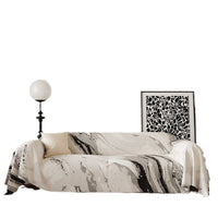 HKM-026963 Abstract Painting Non-Slip Sofa Cover - Wear-Resistant Fabric, Multiple Sizes Available
