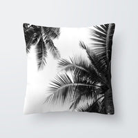 HKM-027027 Scandinavian Style Geometric Abstract Black Series Polyester Pillowcase 45x45cm