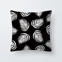 HKM-027027 Scandinavian Style Geometric Abstract Black Series Polyester Pillowcase 45x45cm
