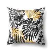 HKM-027027 Scandinavian Style Geometric Abstract Black Series Polyester Pillowcase 45x45cm