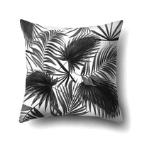 HKM-027027 Scandinavian Style Geometric Abstract Black Series Polyester Pillowcase 45x45cm