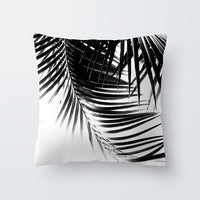 HKM-027027 Scandinavian Style Geometric Abstract Black Series Polyester Pillowcase 45x45cm