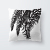 HKM-027027 Scandinavian Style Geometric Abstract Black Series Polyester Pillowcase 45x45cm