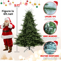 HKM-027091 PE and PVC Mixed Christmas Tree - Available in Various Heights from 5ft to 9ft