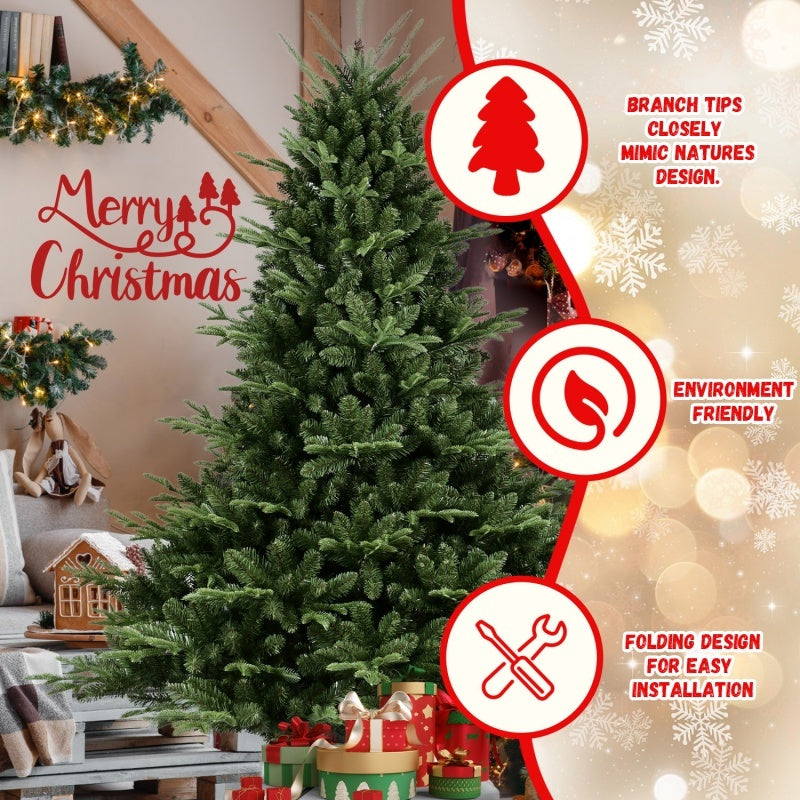 HKM-027091 PE and PVC Mixed Christmas Tree - Available in Various Heights from 5ft to 9ft