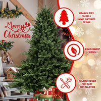 HKM-027091 PE and PVC Mixed Christmas Tree - Available in Various Heights from 5ft to 9ft