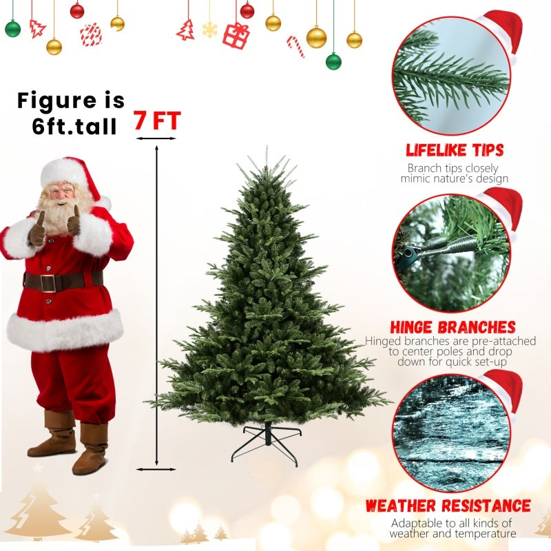 HKM-027091 PE and PVC Mixed Christmas Tree - Available in Various Heights from 5ft to 9ft