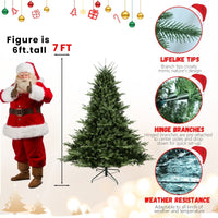 HKM-027091 PE and PVC Mixed Christmas Tree - Available in Various Heights from 5ft to 9ft