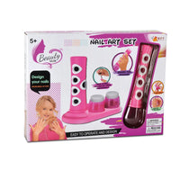 HKM-027219 DIY Nail Art Cosmetic Play Set for Kids with Dryer Nail Pen - Pretend Manicure Toy for Ages 5 and Up