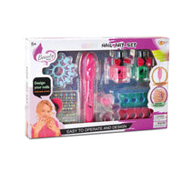 HKM-027219 DIY Nail Art Cosmetic Play Set for Kids with Dryer Nail Pen - Pretend Manicure Toy for Ages 5 and Up