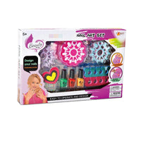 HKM-027219 DIY Nail Art Cosmetic Play Set for Kids with Dryer Nail Pen - Pretend Manicure Toy for Ages 5 and Up
