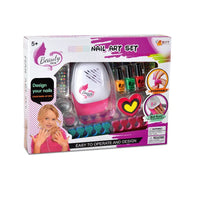 HKM-027219 DIY Nail Art Cosmetic Play Set for Kids with Dryer Nail Pen - Pretend Manicure Toy for Ages 5 and Up