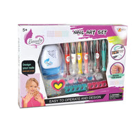 HKM-027219 DIY Nail Art Cosmetic Play Set for Kids with Dryer Nail Pen - Pretend Manicure Toy for Ages 5 and Up