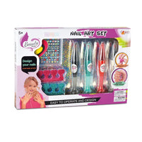 HKM-027219 DIY Nail Art Cosmetic Play Set for Kids with Dryer Nail Pen - Pretend Manicure Toy for Ages 5 and Up