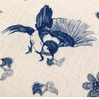 HKM-027283 Cotton and Linen Square Pillow Cushions in Blue - Geometric Designs, 30x50cm & 45x45cm Options