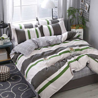 HKM-027283 Kids' Fun Designs Brushed Printing Four-Piece Polyester Bedding Set