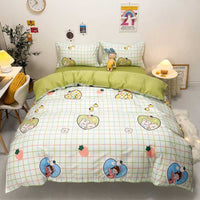 HKM-027283 Kids' Fun Designs Brushed Printing Four-Piece Polyester Bedding Set