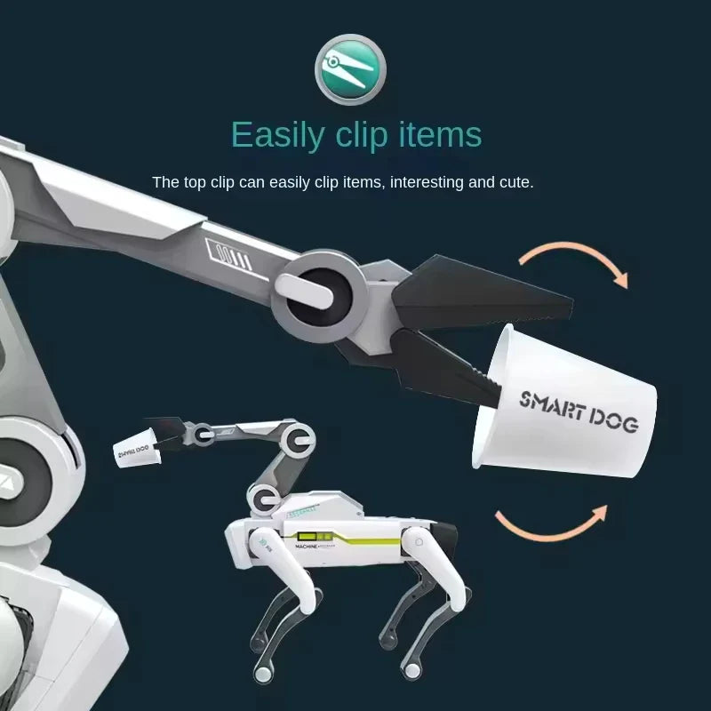 HKM-027539 Remote-Controlled Four-Legged Smart Robot Dog with Light and Sound Features