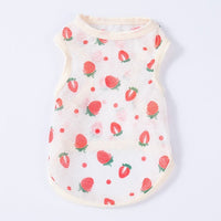 HKM-027539 Sunscreen Cool Vest for Cats - Lightweight Polyester Pet Clothing in Fun Colors