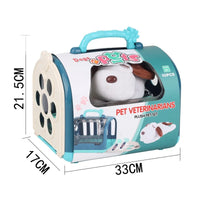 HKM-027795 Pet Plush Dog Care Tool House Set - Soft Stuffed Toy for Kids Aged 2 to 7 Years