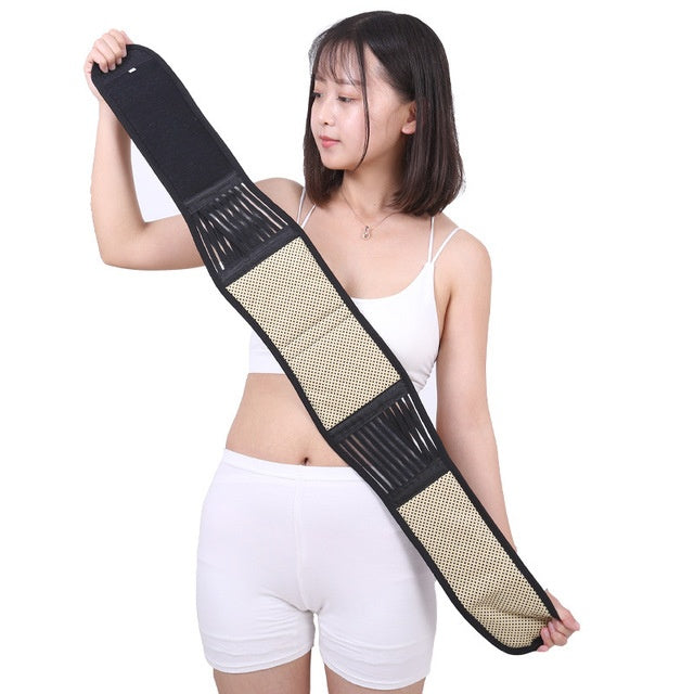 HKM-027795 Self-Heating Physiotherapy Belt with 20 Magnets - Adjustable S to XL Waist Size